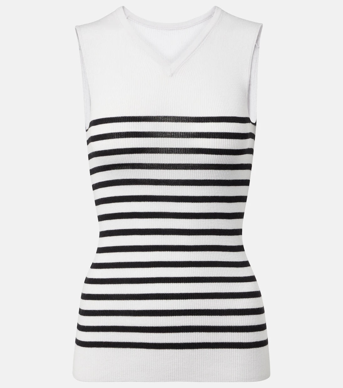 Khaite - Renato striped wool-blend top