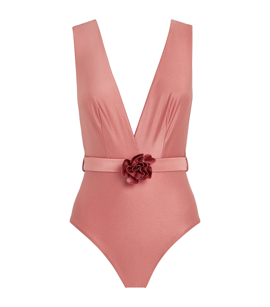 Pink Flower Lucky Swimsuit