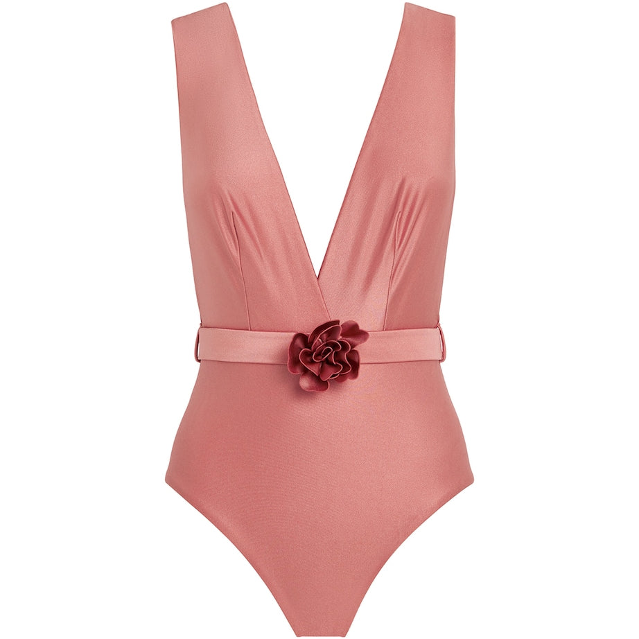Pink Flower Lucky Swimsuit