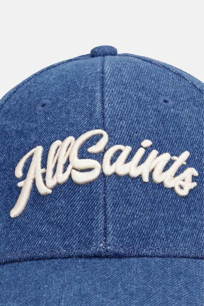 AllSaints шапка с козирка от деним