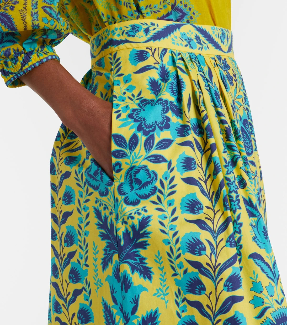 Etro - Printed cotton maxi skirt