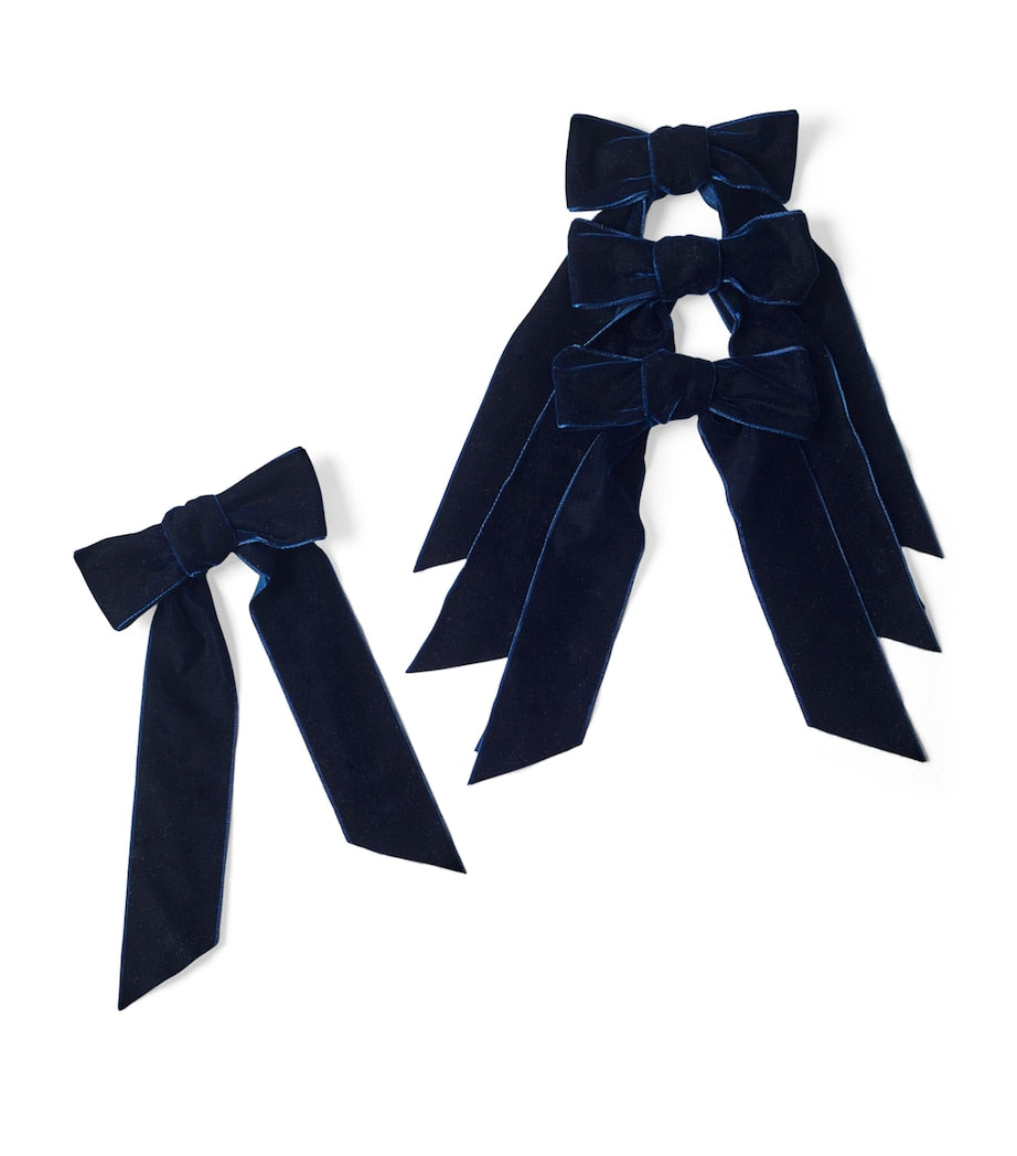 Maison Margaux Set of 4 Velvet Bow Napkin Holders