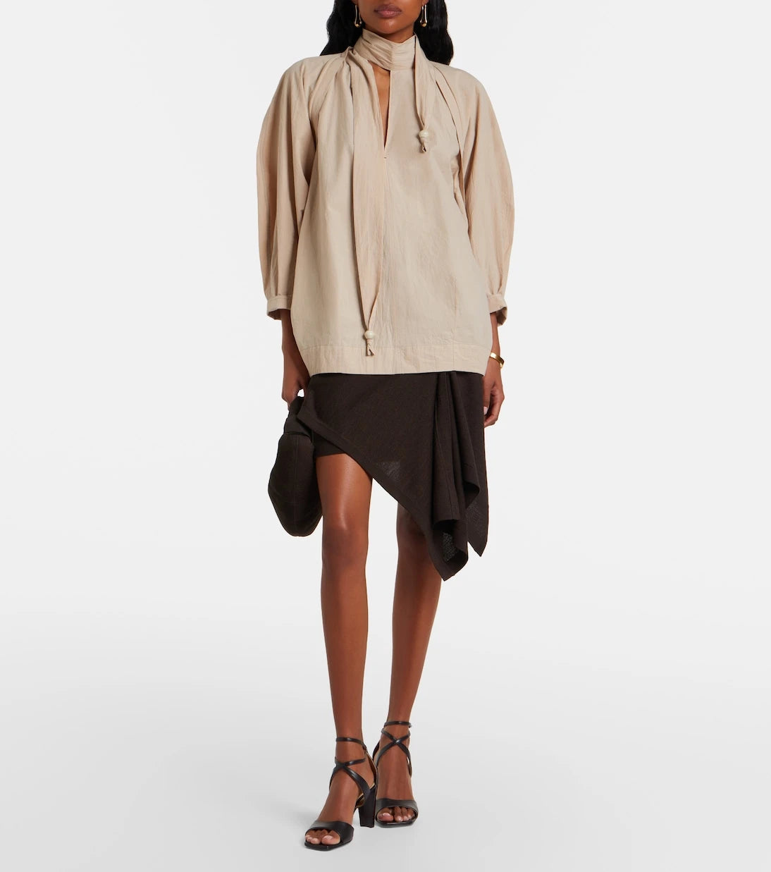 Lemaire - Cross leather sandals