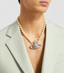 Pearl Bas Relief Necklace