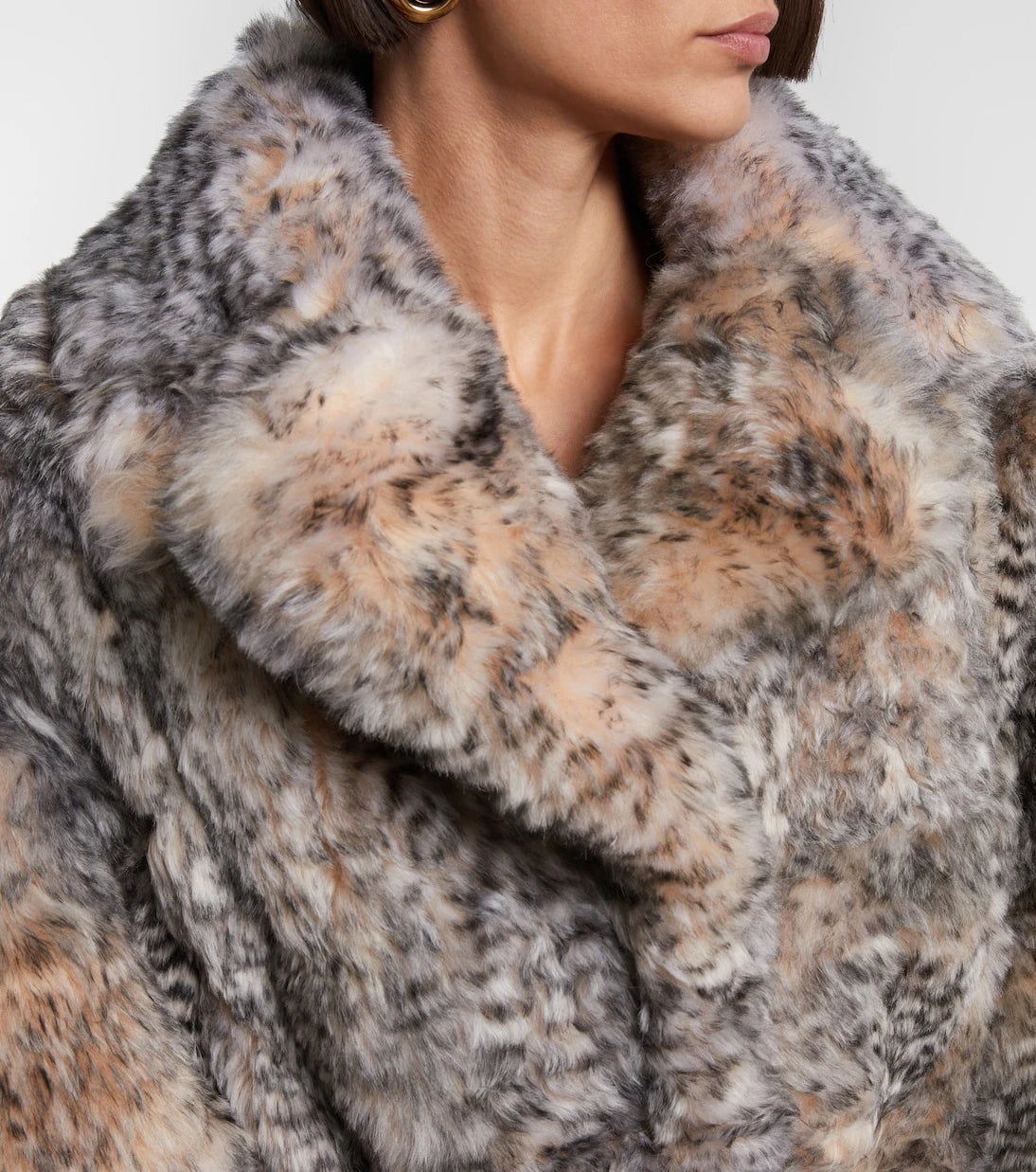 Jacques Wei - Shearling wrap coat