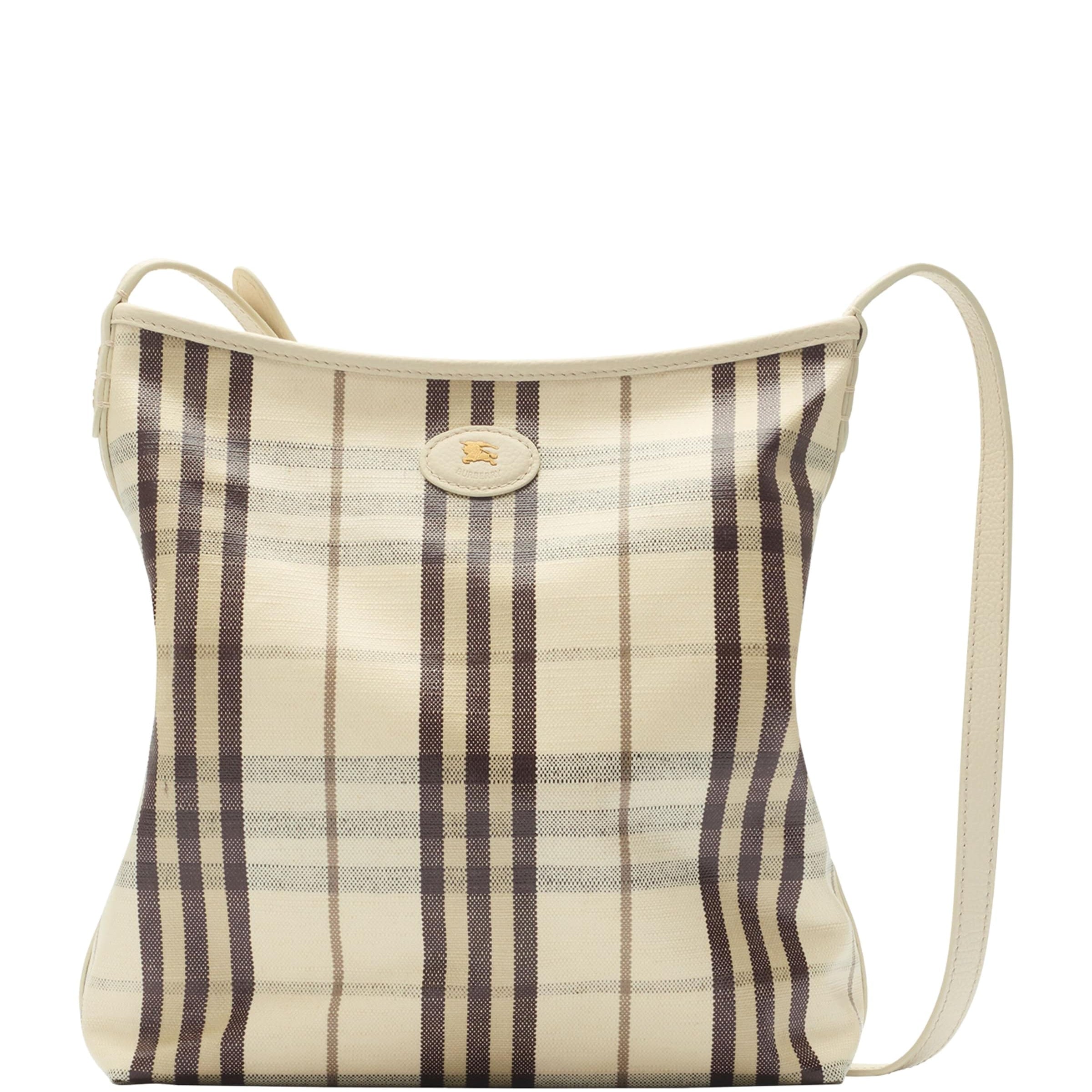 Burberry Small Canvas Highlands Shoulder Bag
