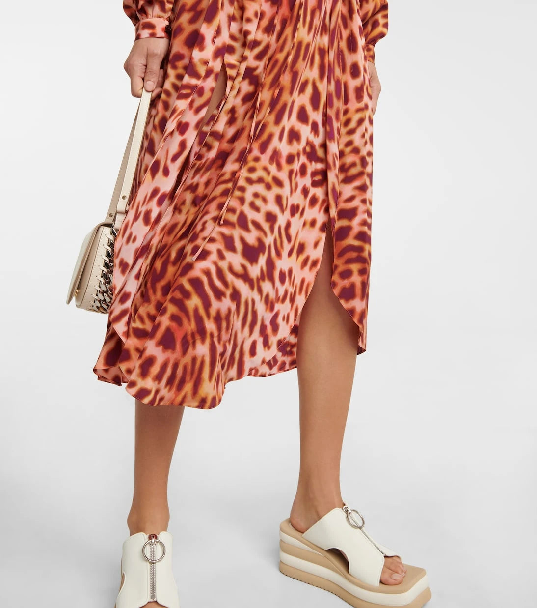 Stella McCartney - Cheetah-print silk maxi dress