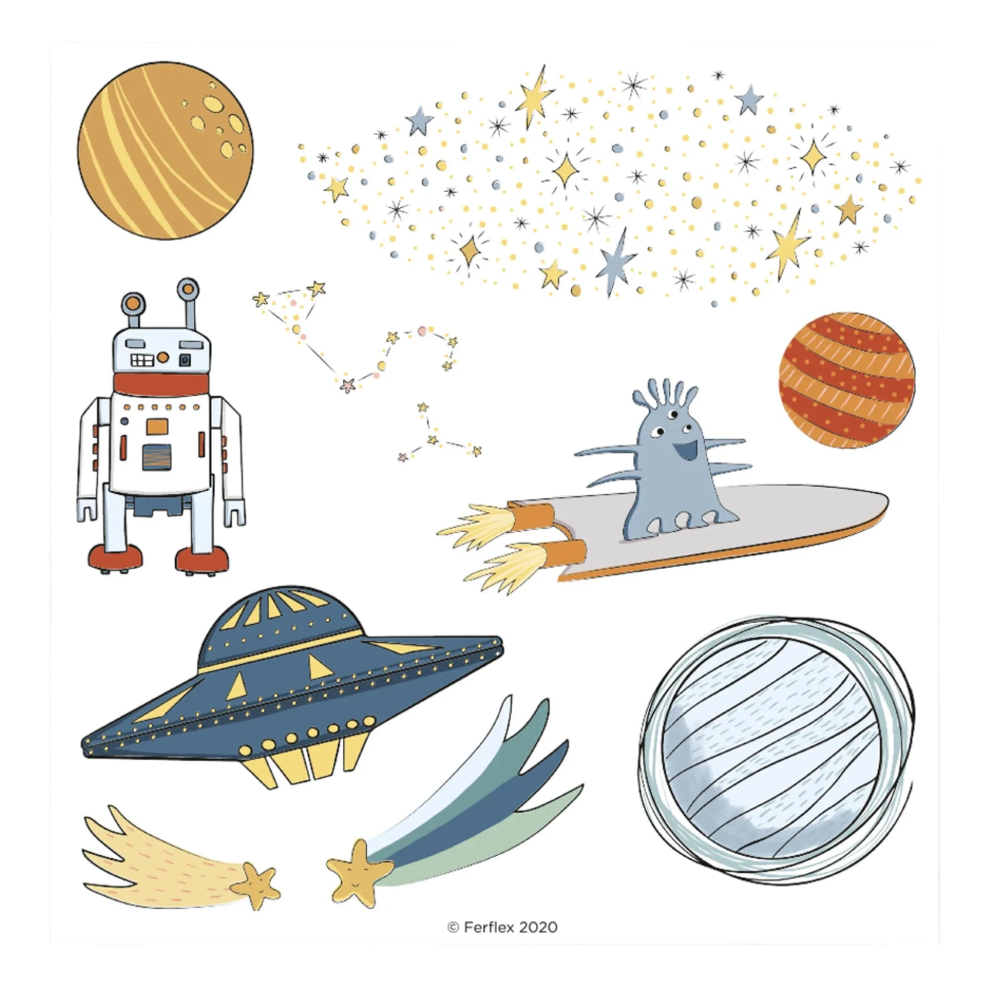 Ferflex - Space Magnets - Set of 48