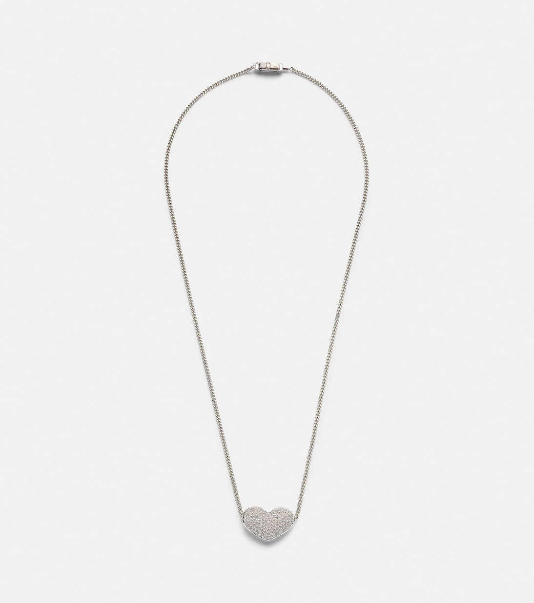 Eéra - Heart 18kt white gold necklace with diamonds