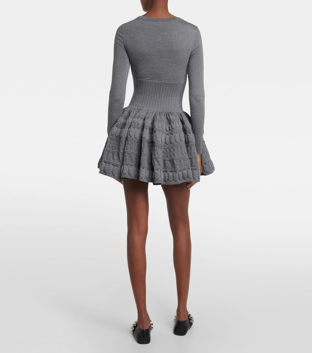 Alaïa - Wool-blend minidress