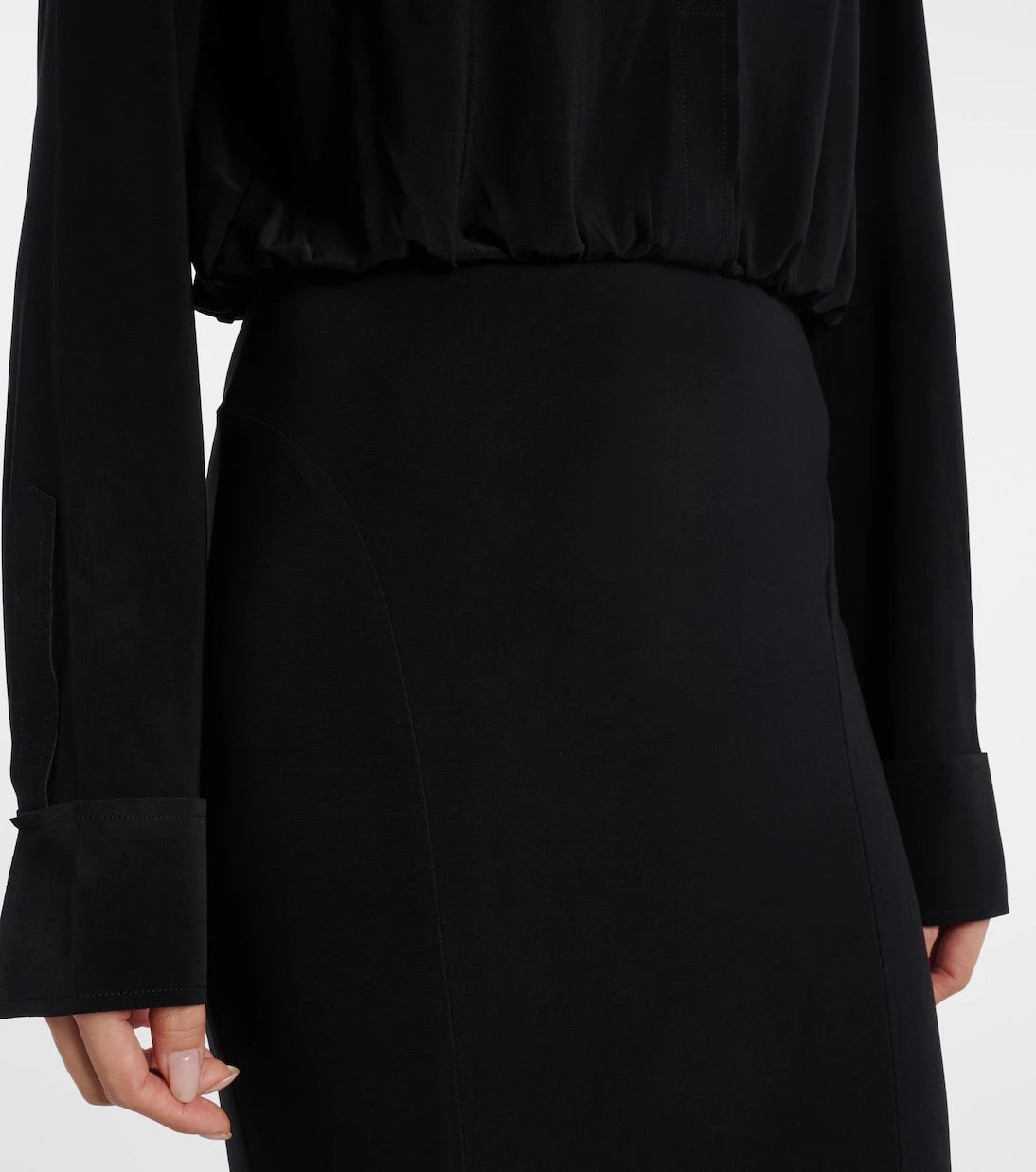 Norma Kamali - Flared midi dress