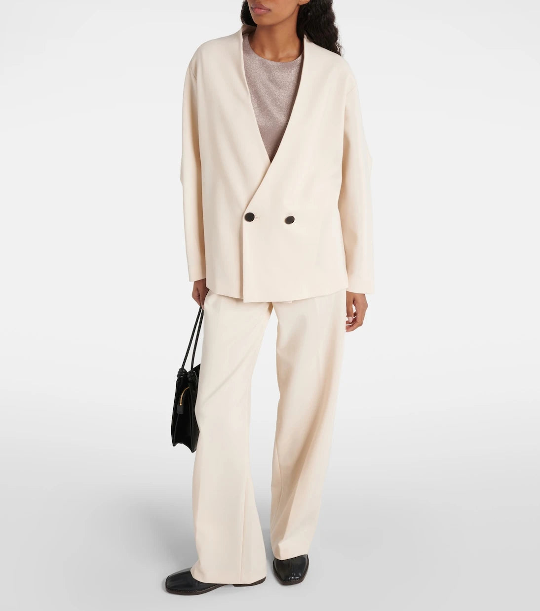 Fforme - Velma oversized wool-blend blazer