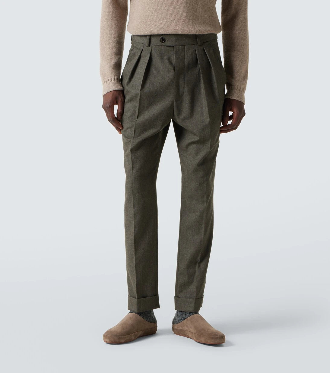 Loro Piana - Stafford virgin wool straight pants