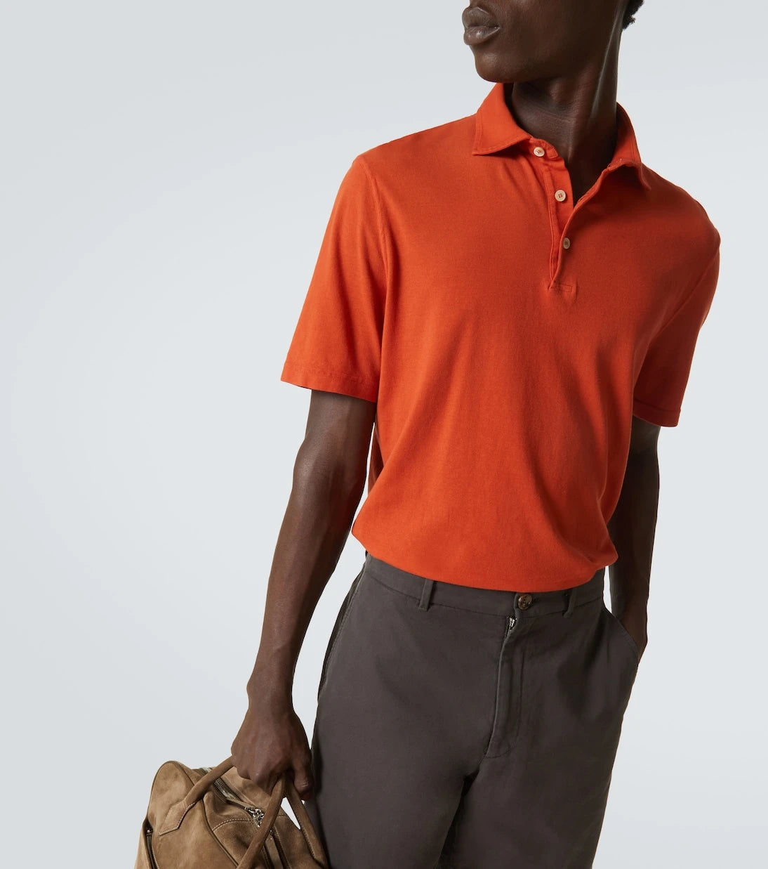 Fedeli - Piqué polo shirt