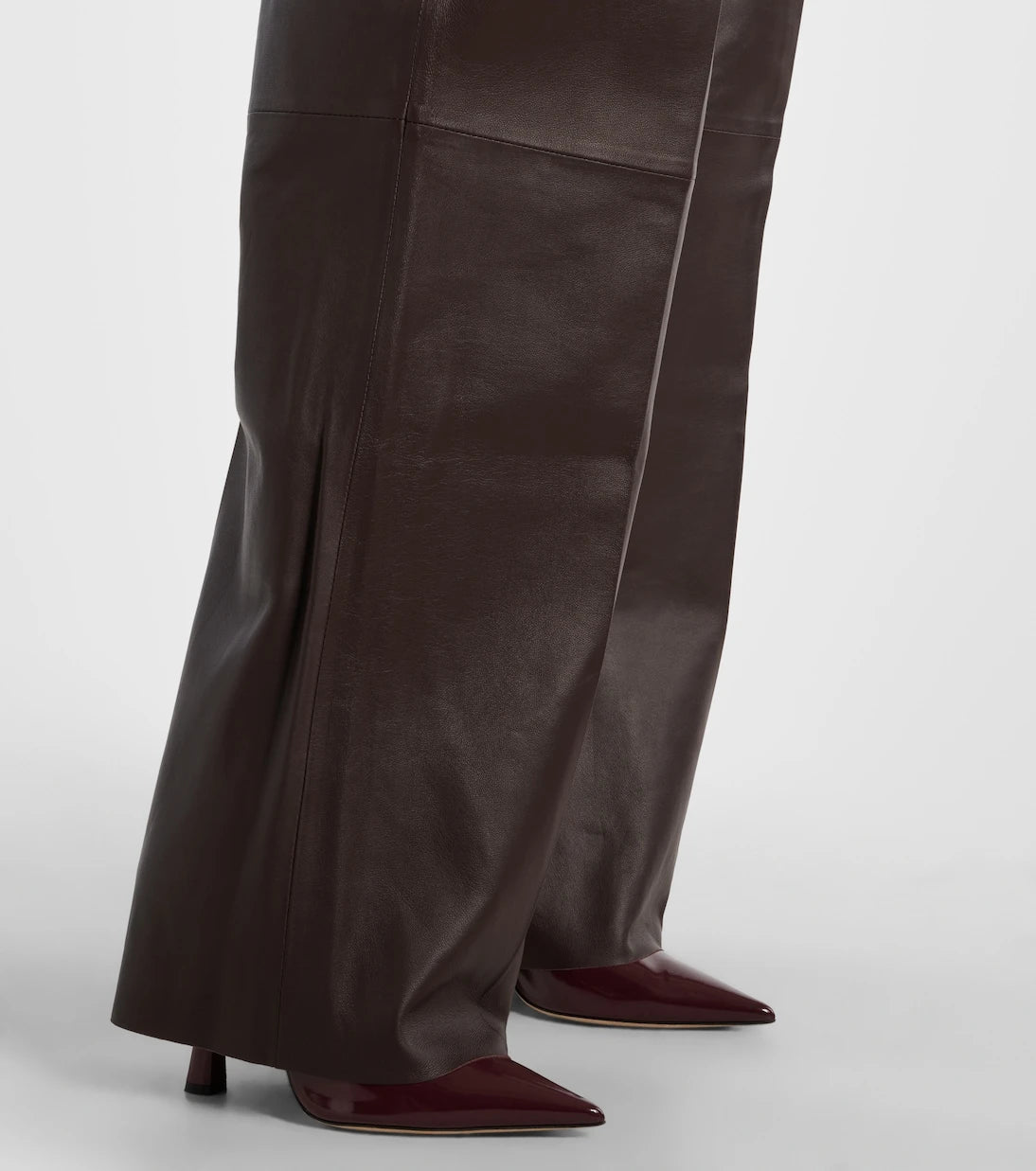 Zimmermann - Illustration leather wide-leg pants