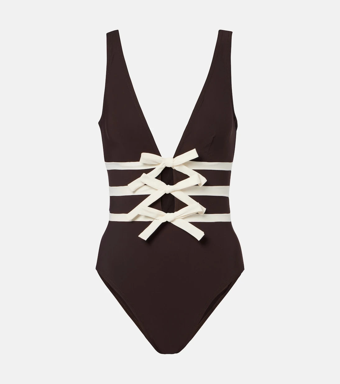 Karla Colletto - Lenora bow-detail swimsuit