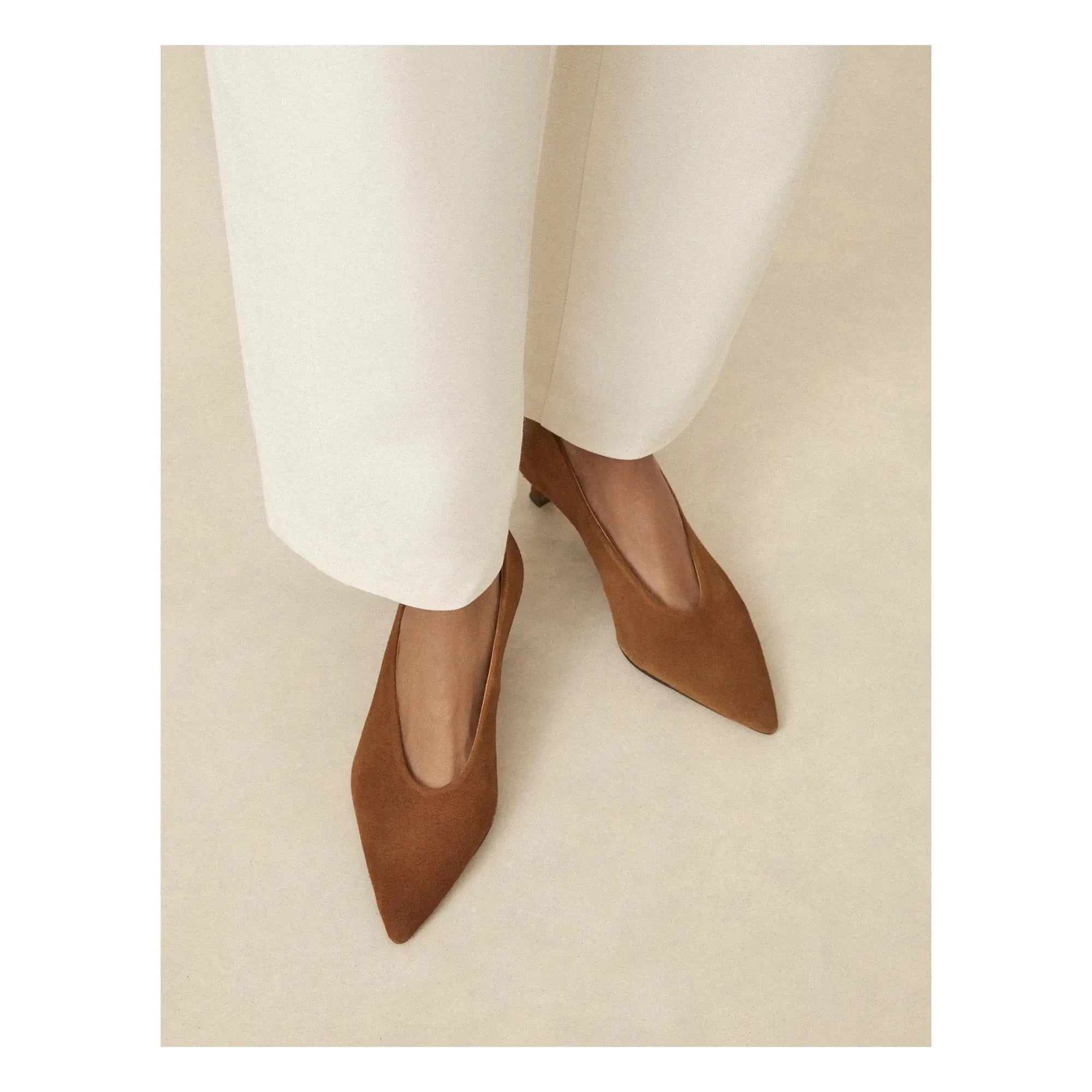 Rivecour - Court shoes n°413 Sweden | Cognac