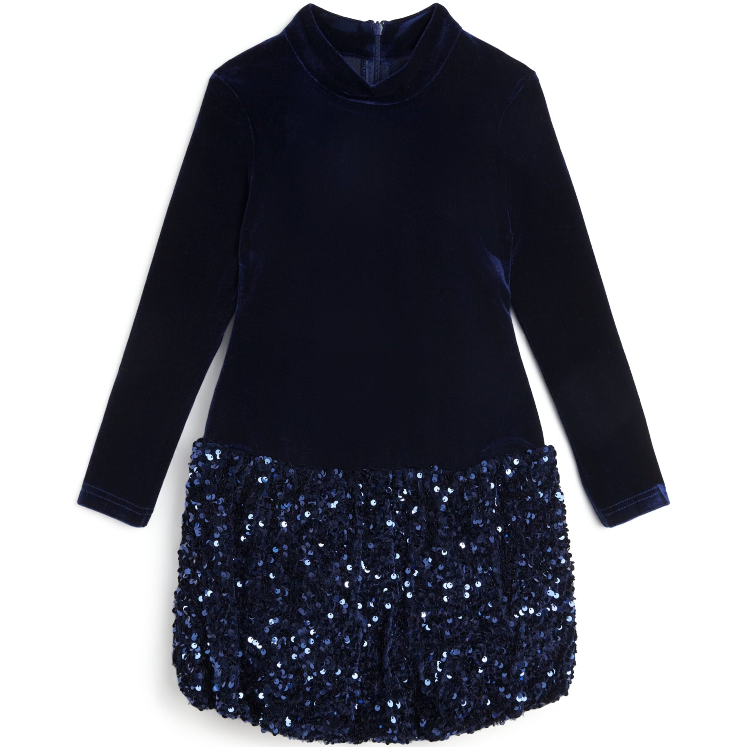 Bardot Ivory Velvet-Sequin Andi Bubble Dress (4-10 Years)