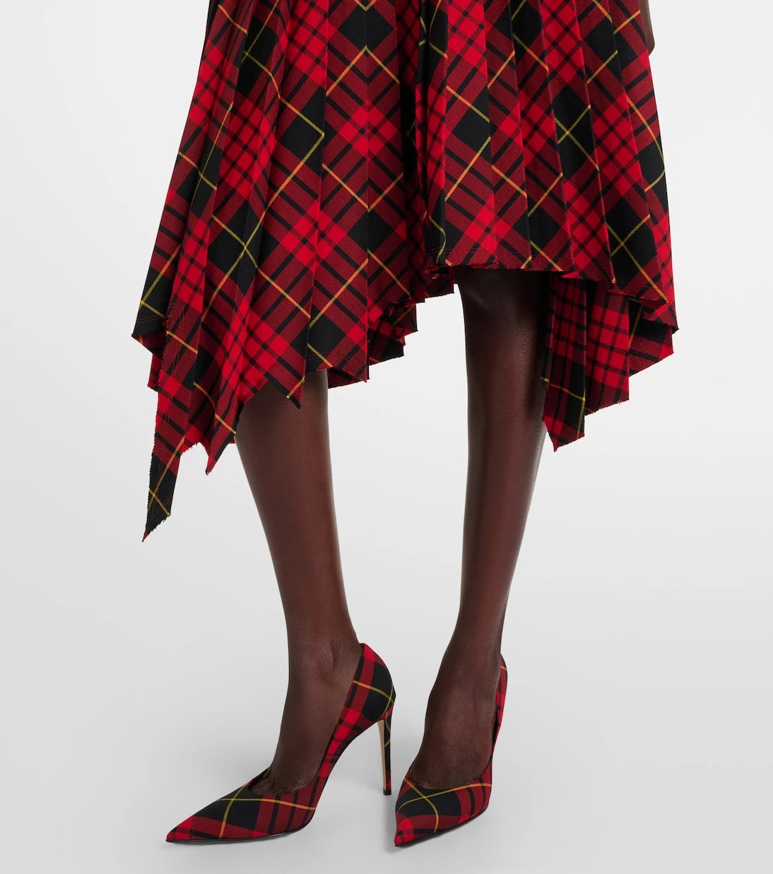 McQueen - MacQueen Tartan pleated midi skirt