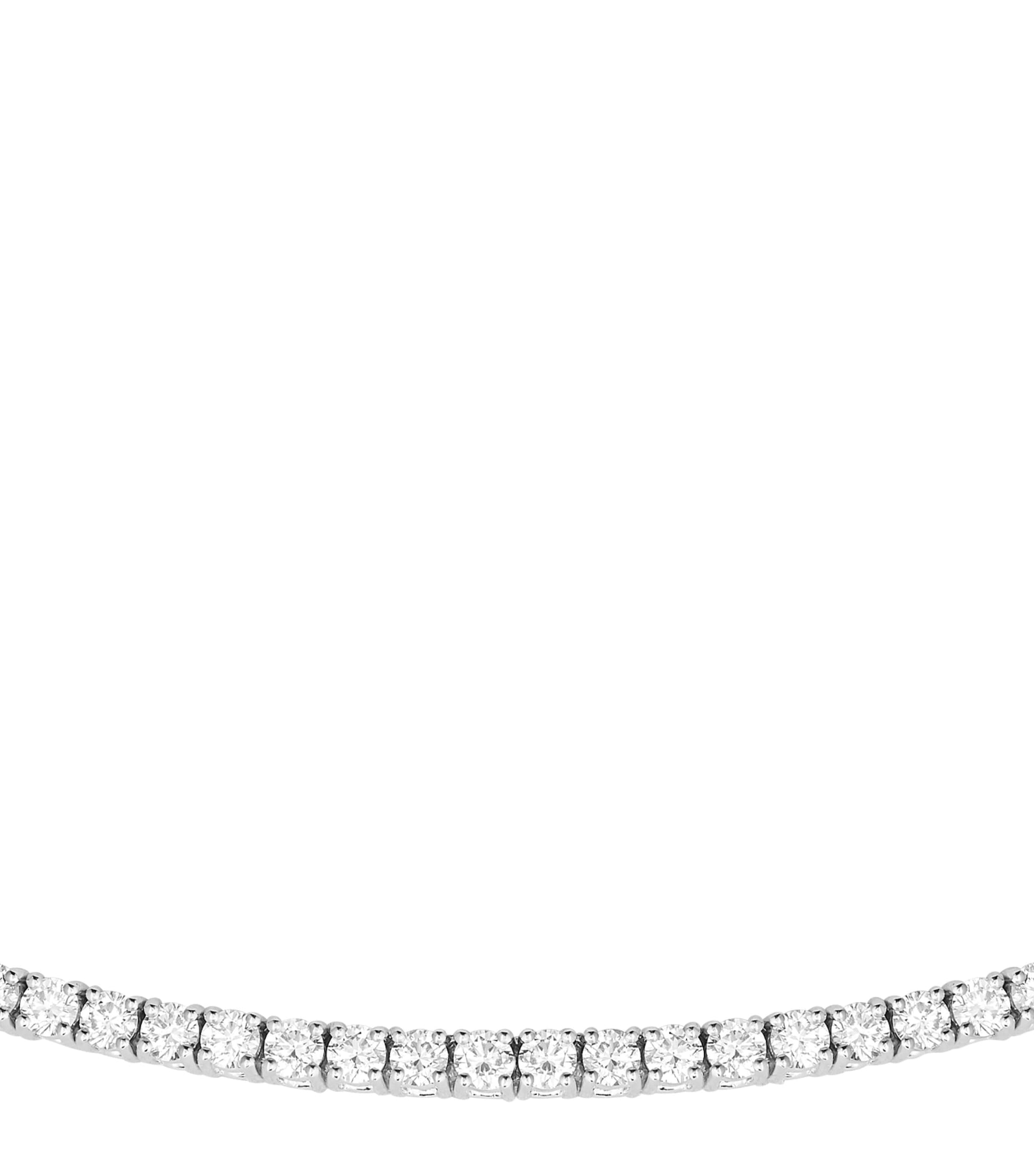 White Gold and Diamond Rivière Vendôme Necklace