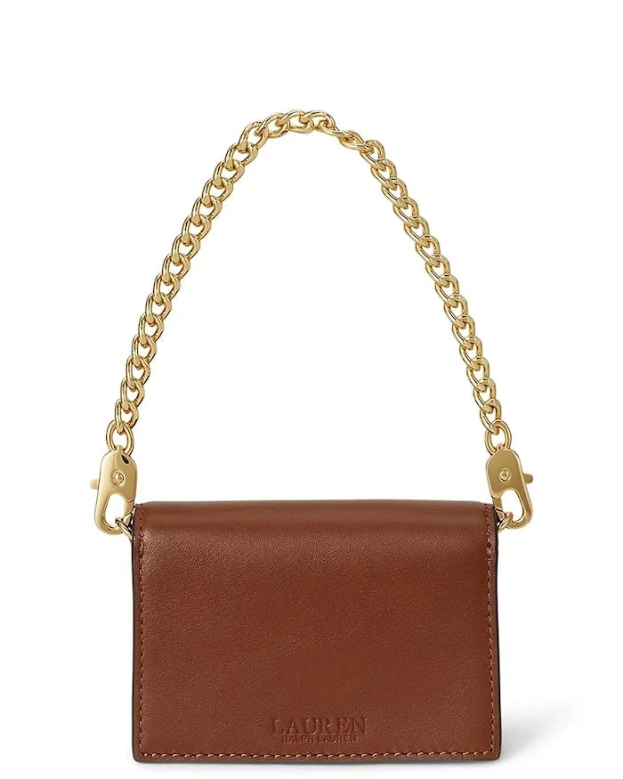 Lauren Ralph Lauren kadın deri clutch