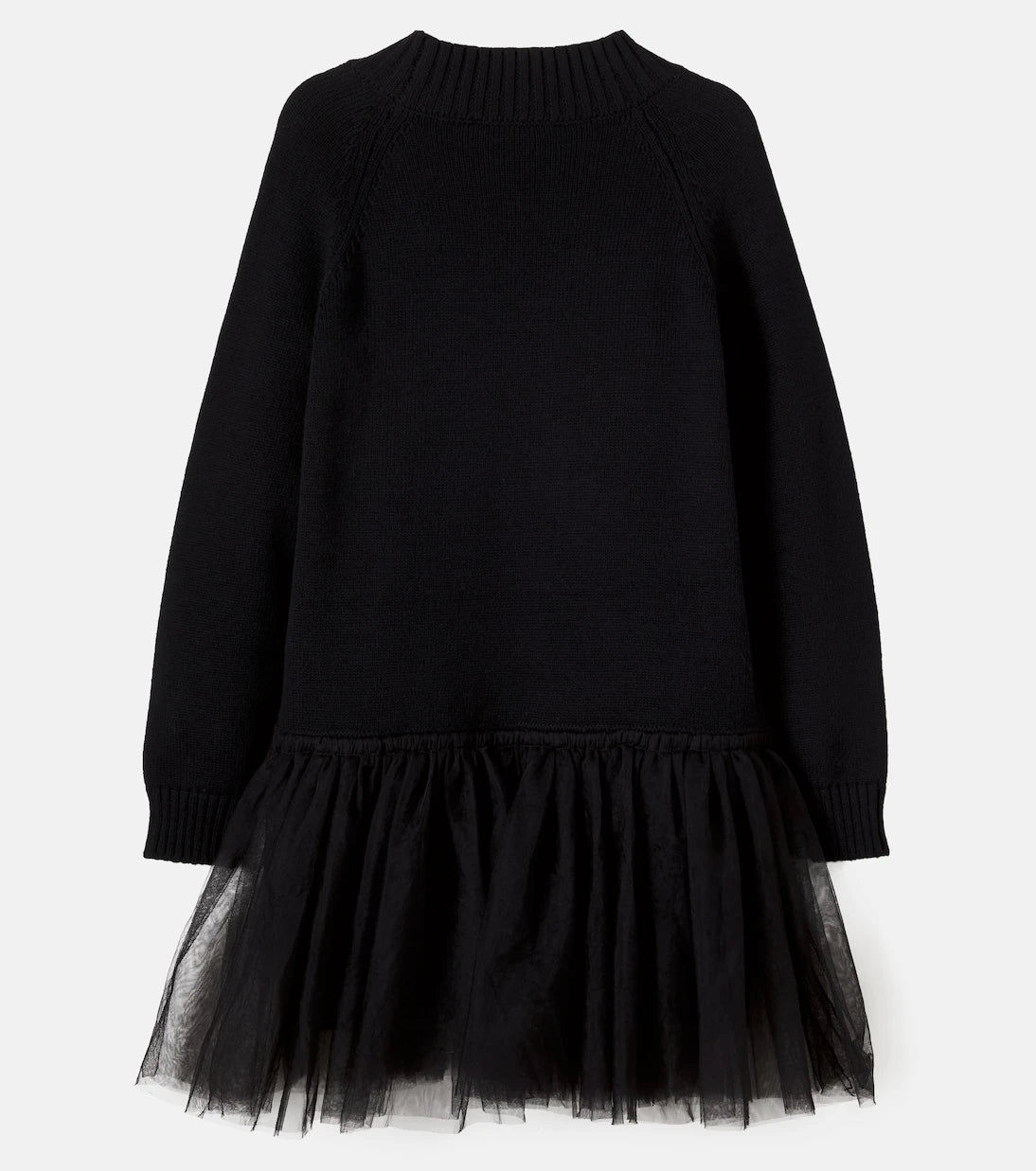 Monnalisa - Cotton and wool sweater dress