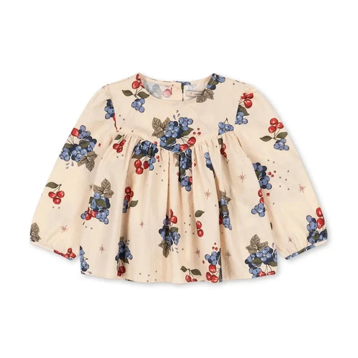 Konges Sløjd AVI LS BLOUSE GOTS Çocuk Pamuklu Bluz