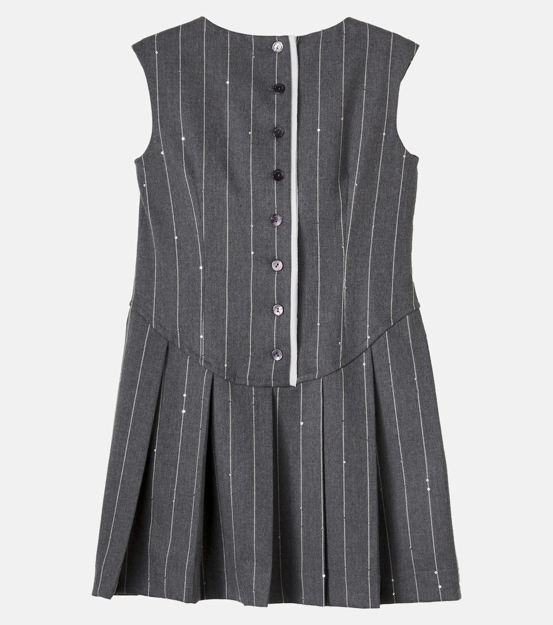Monnalisa - Striped pleated dress