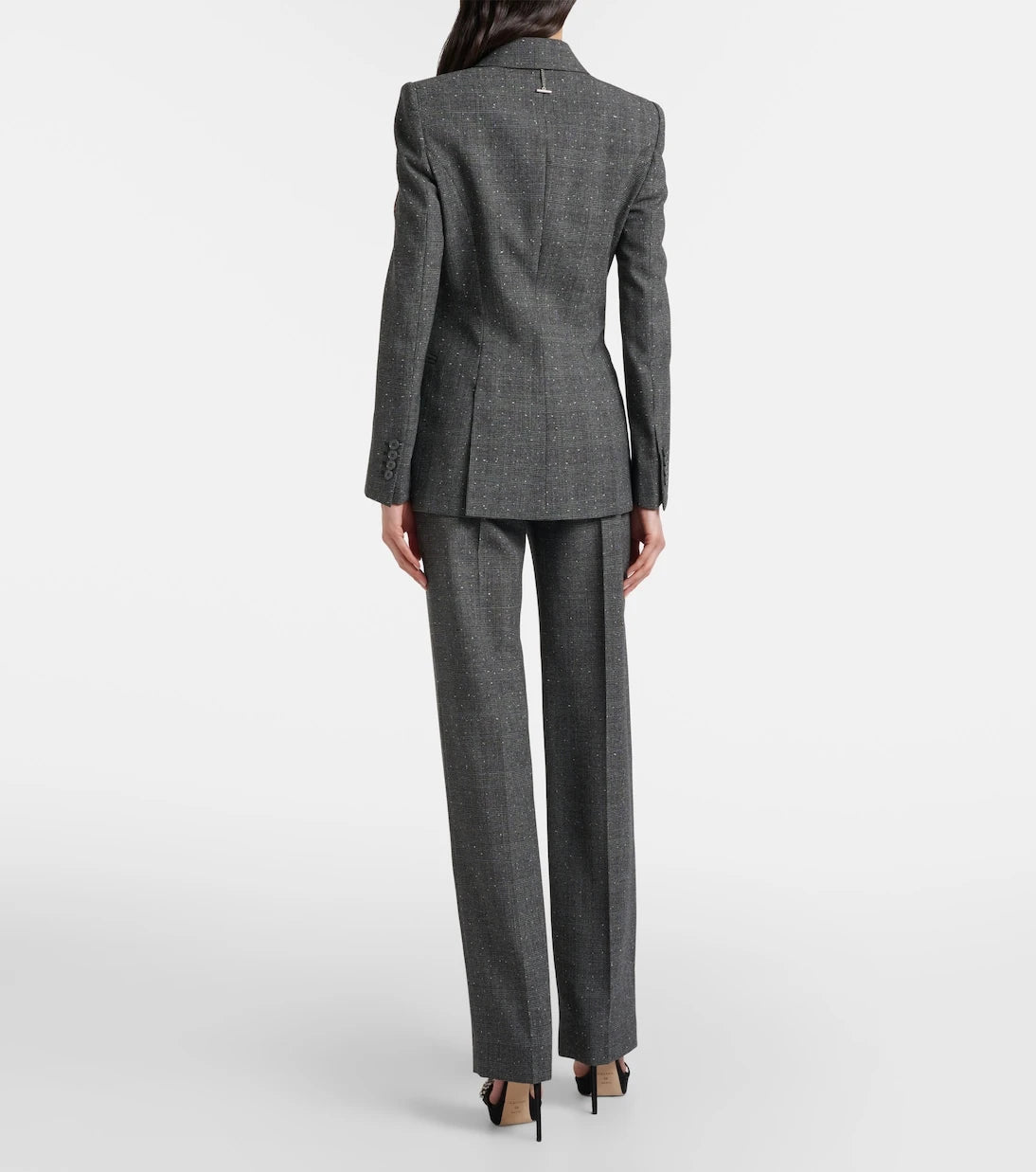 McQueen - Prince of Wales check wool straight pants