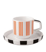 Villeroy & Boch Porcelain Memphis Espresso Cup and Saucer