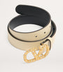 Valentino Garavani Ivory Leather VLogo Signature Belt