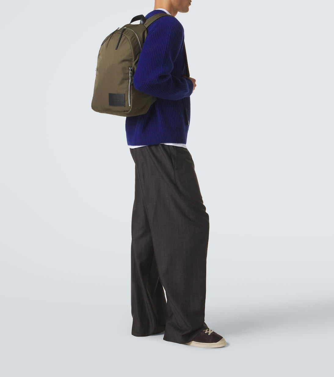 Jil Sander - Leather-trimmed backpack