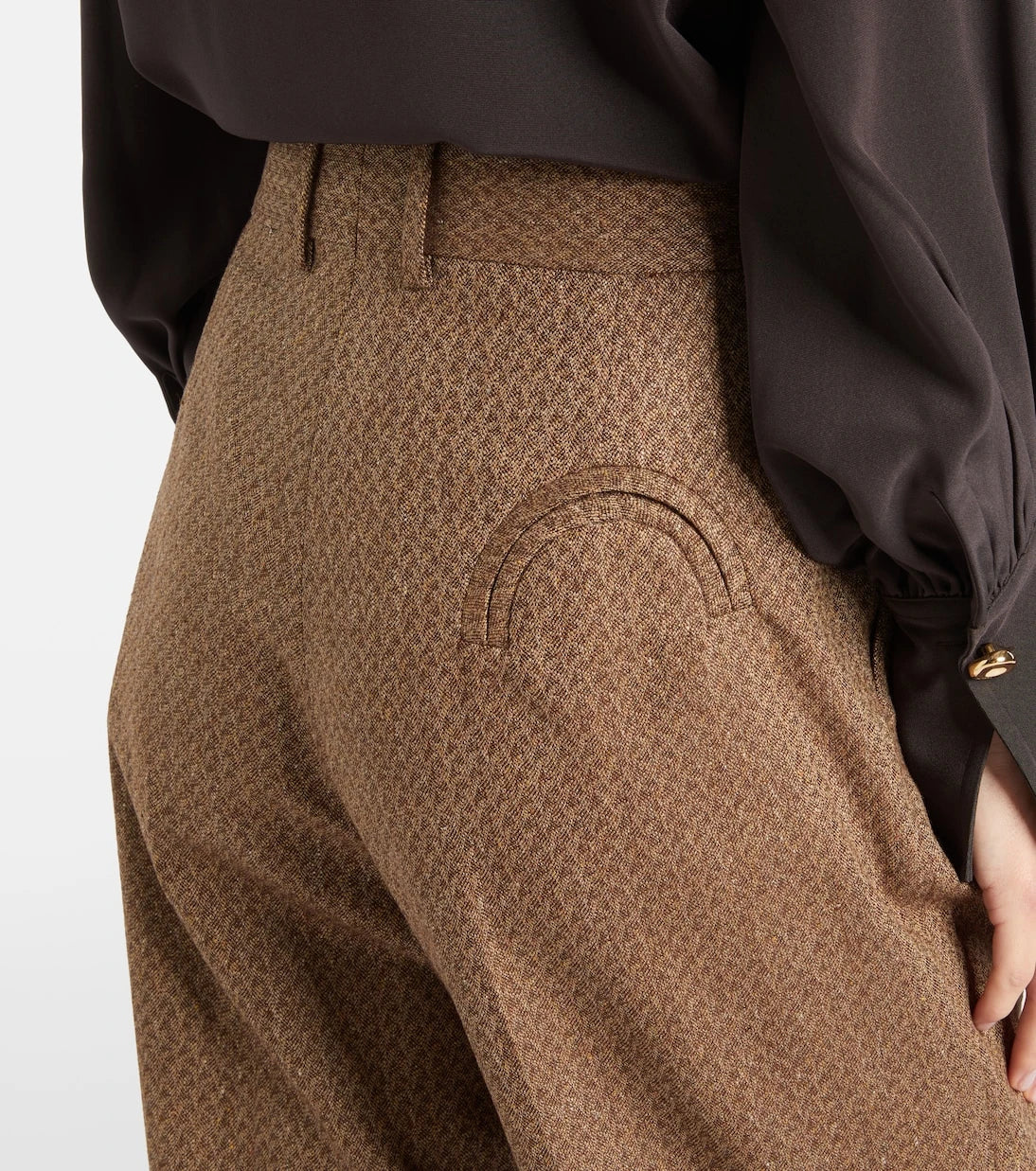 Blazé Milano - Amel silk and wool wide-leg pants