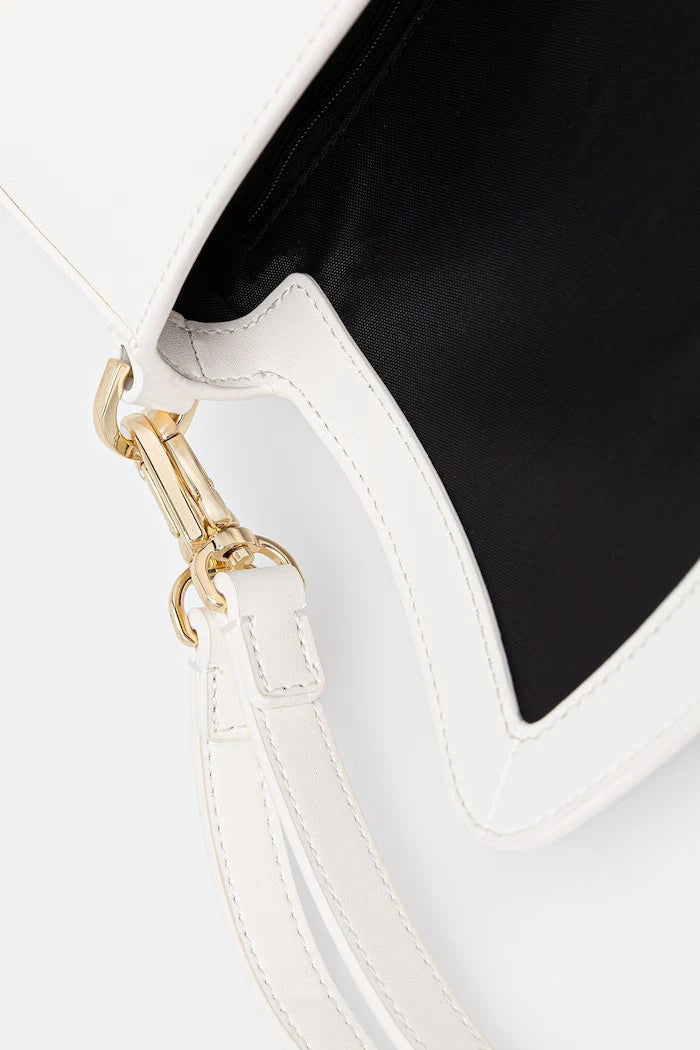 Lacoste suni deri kadın crossbody çanta