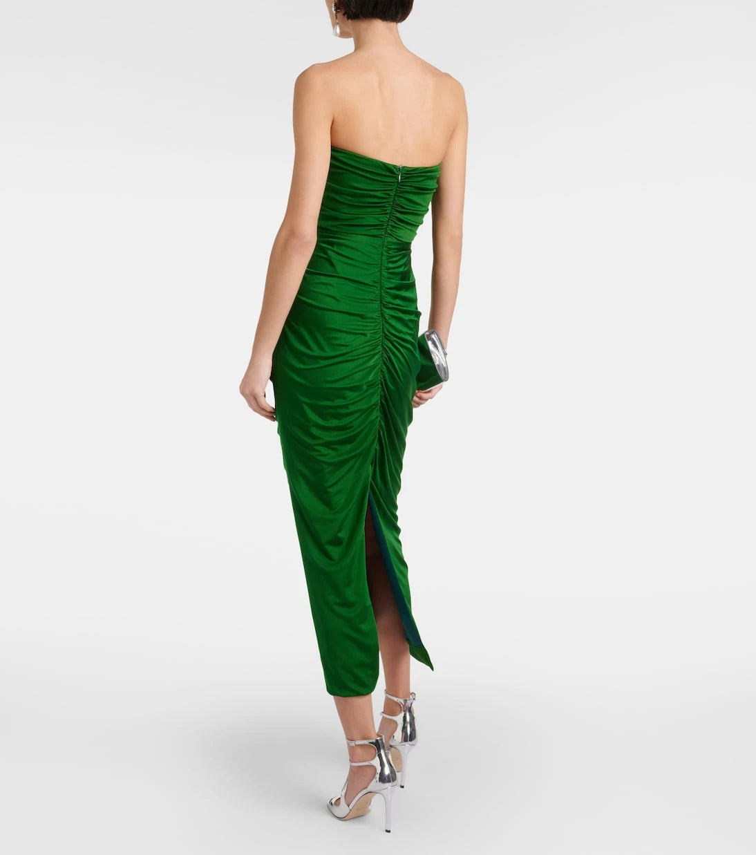 Costarellos - Aveline bustier jersey midi dress
