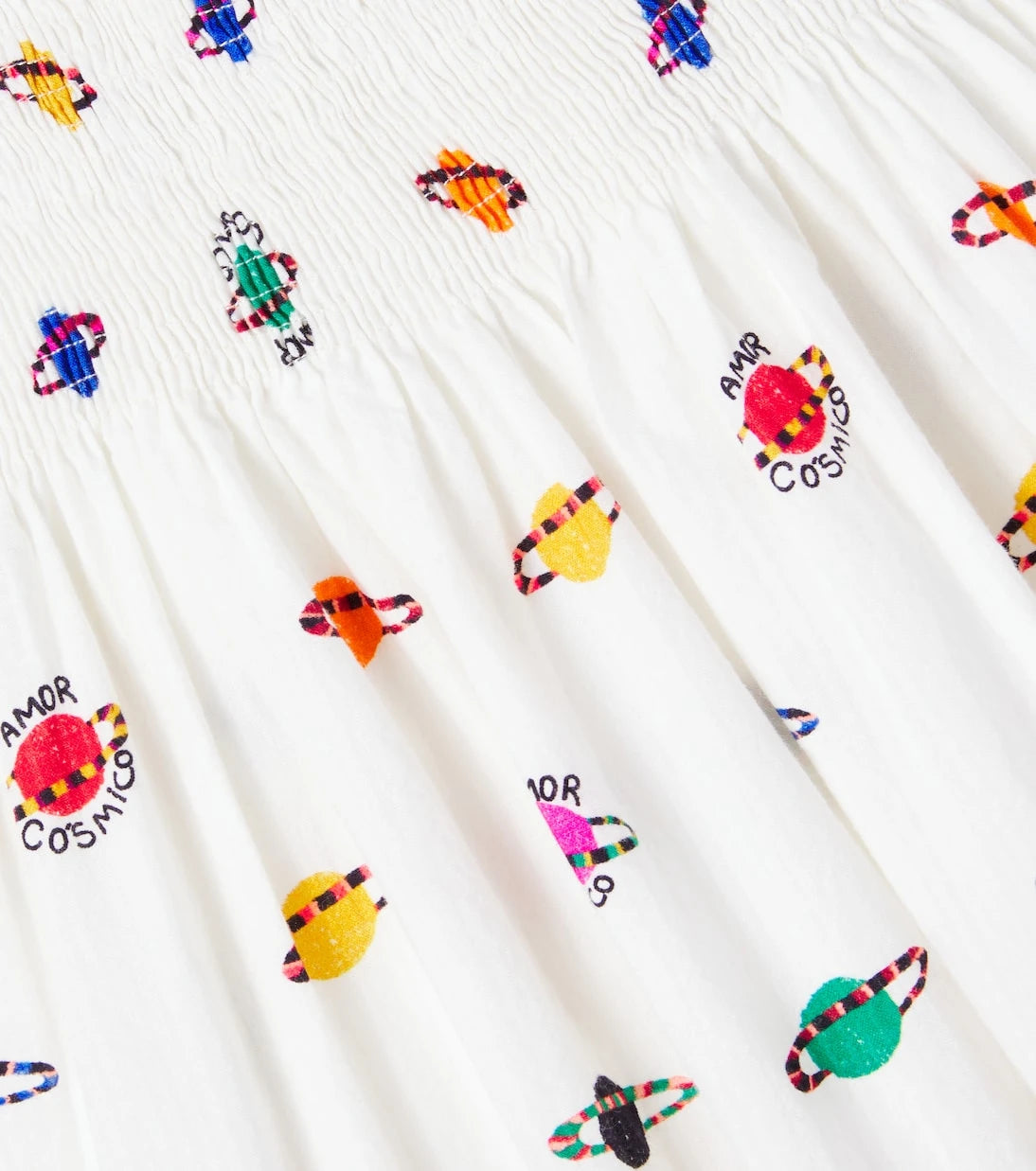 Fábula - Printed smocked cotton dress