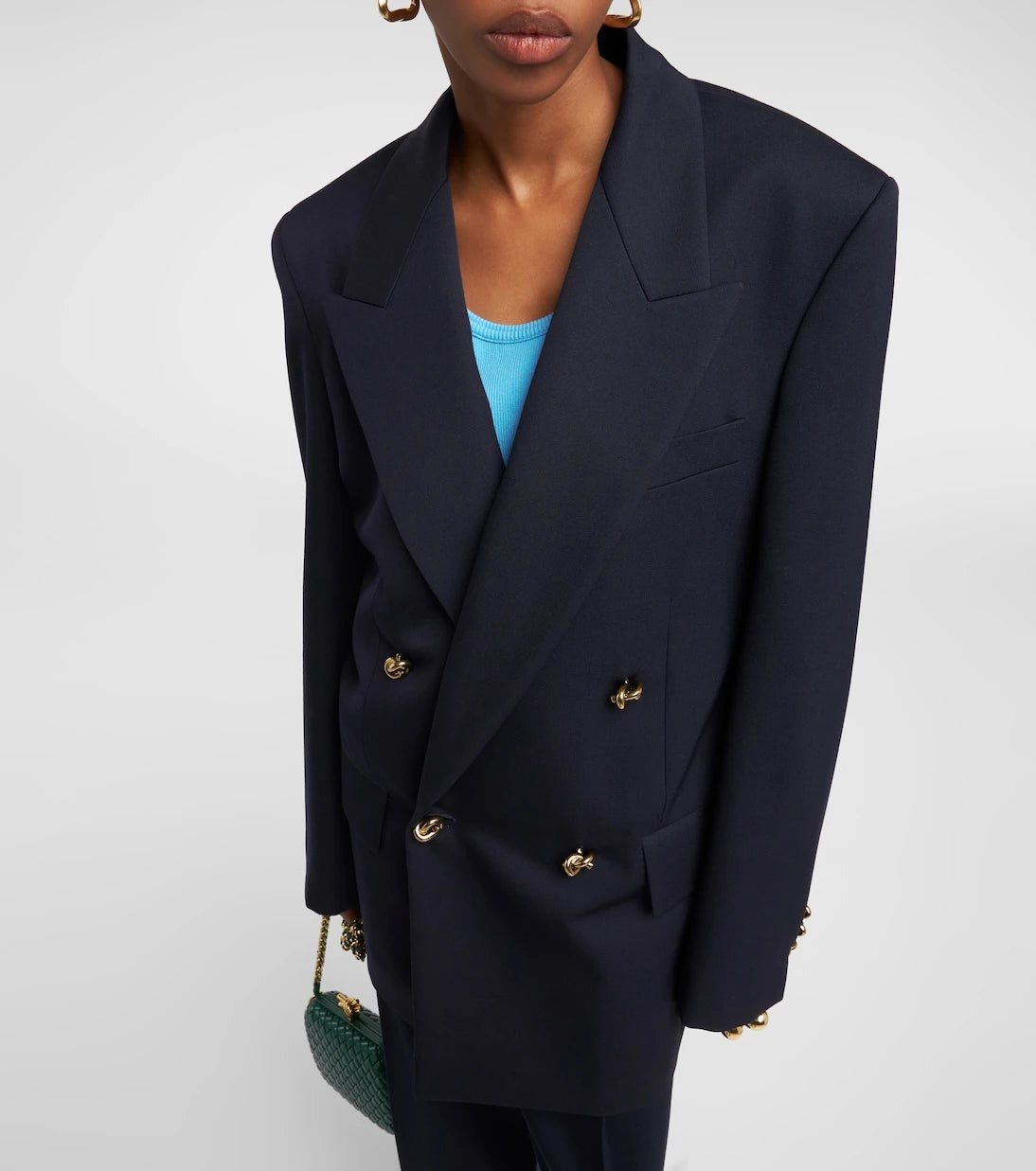 Bottega Veneta - Double-breasted wool blazer
