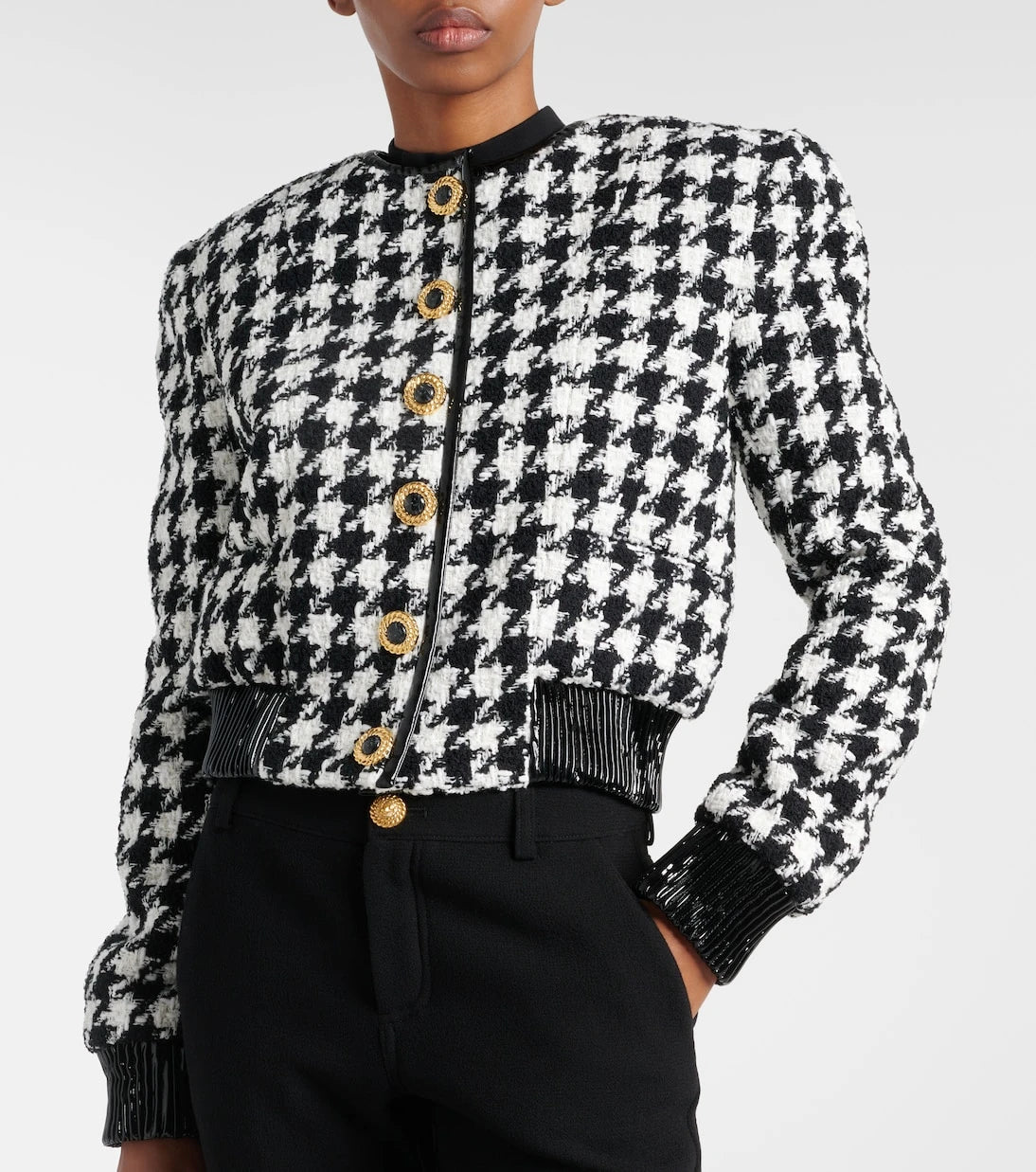 Balmain - Houndstooth tweed jacket