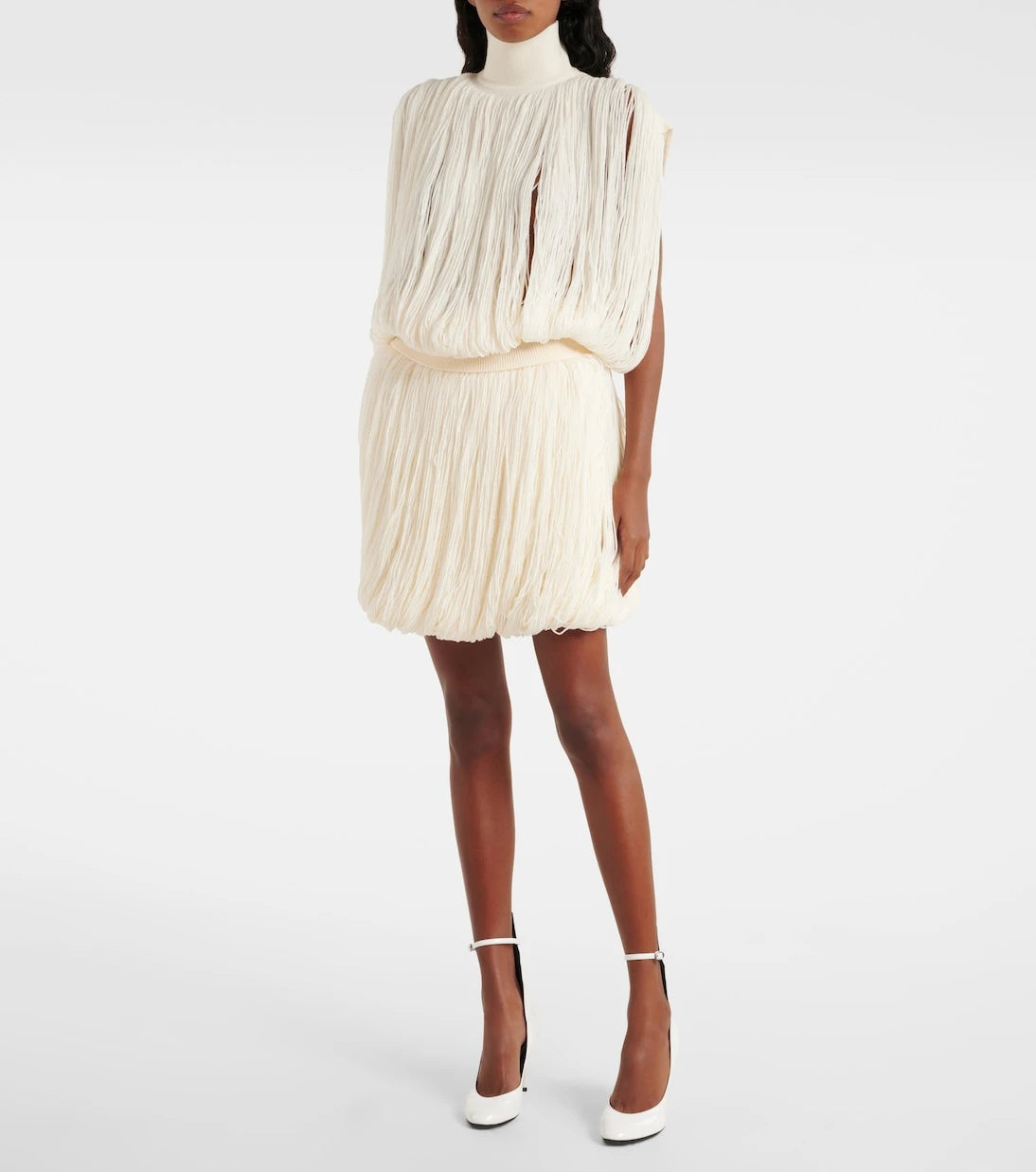 Alaïa - حذاء Décolleté 90 بكعب عالٍ من الجلد اللامع