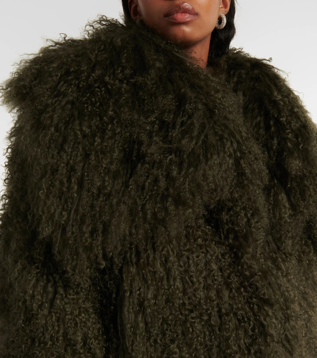 The Attico - Faux fur bomber jacket