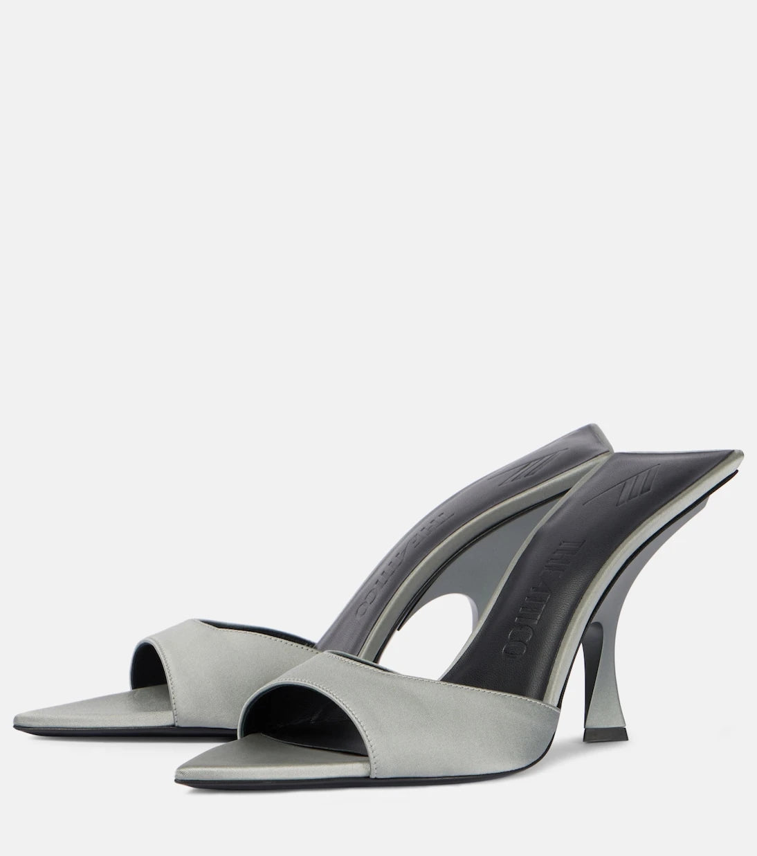 The Attico - Ester 95 satin mules