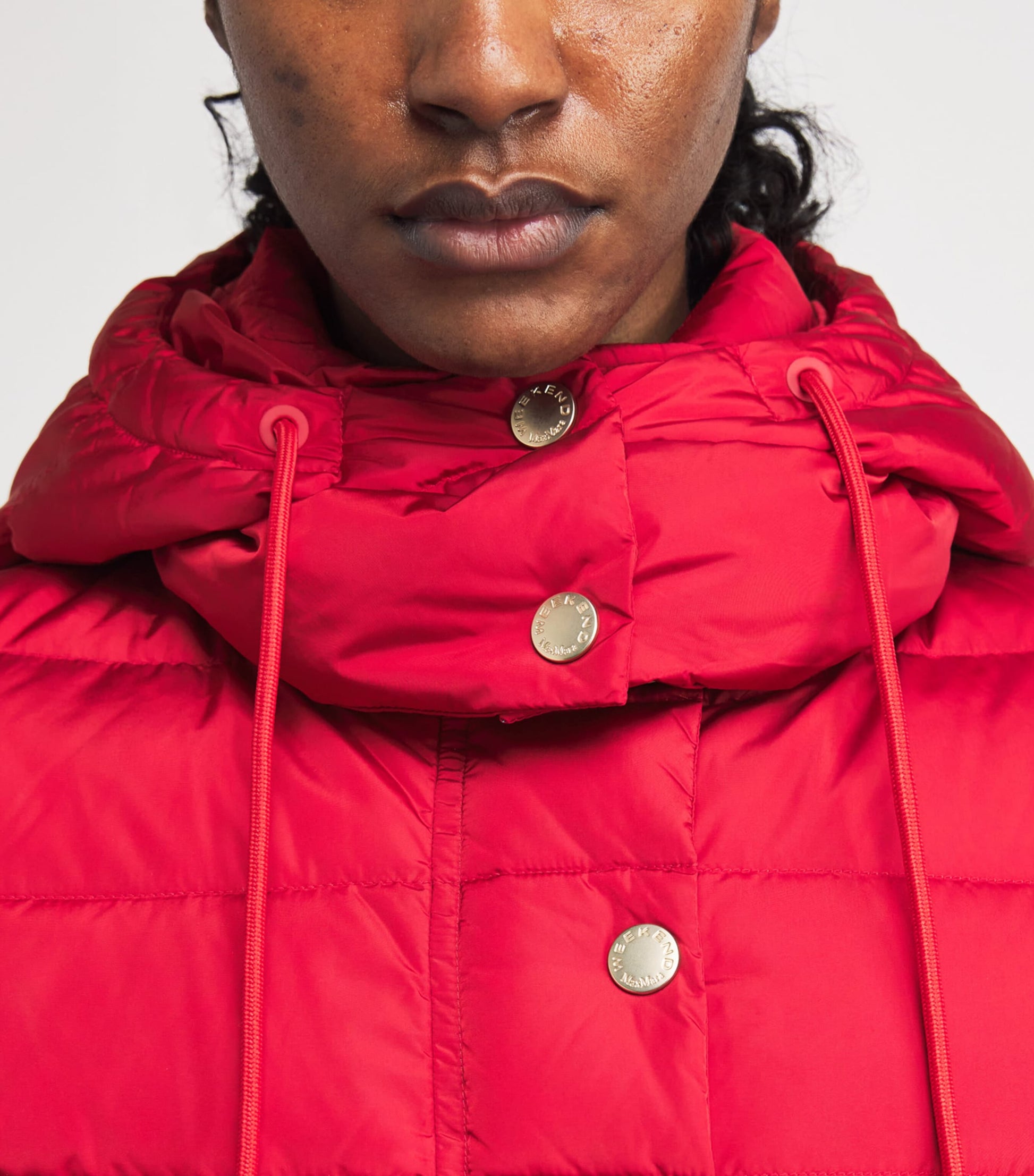 Weekend Max Mara Red Down Water-Repellent Puffer Jacket