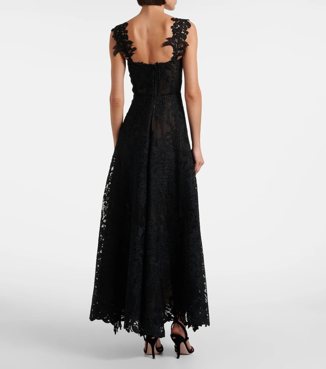 Oscar de la Renta - Guipure lace bustier gown