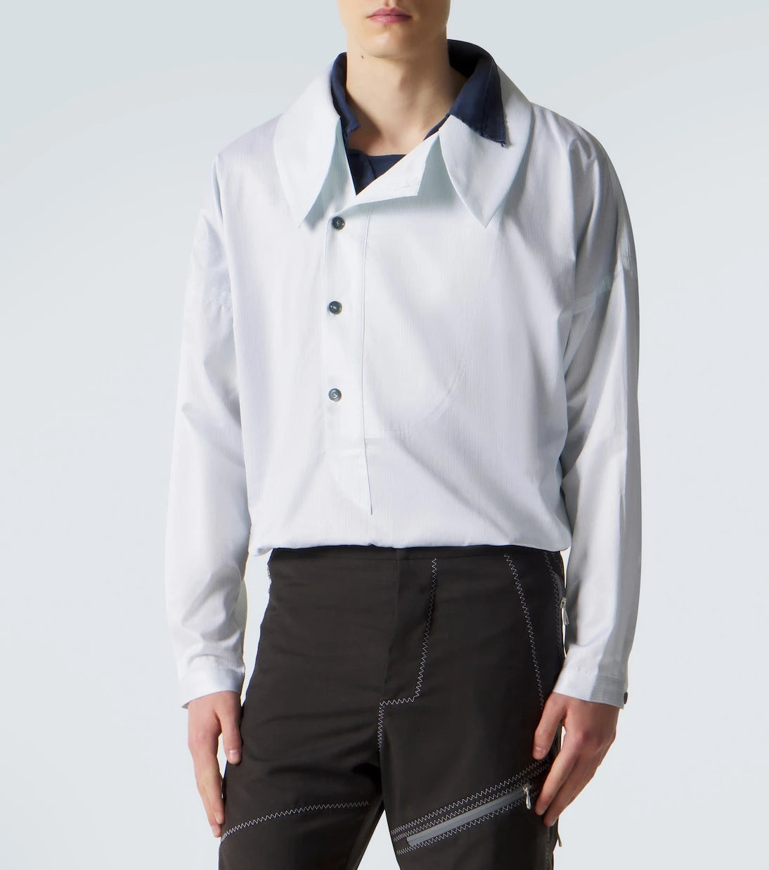 Kiko Kostadinov - Kest striped cotton shirt