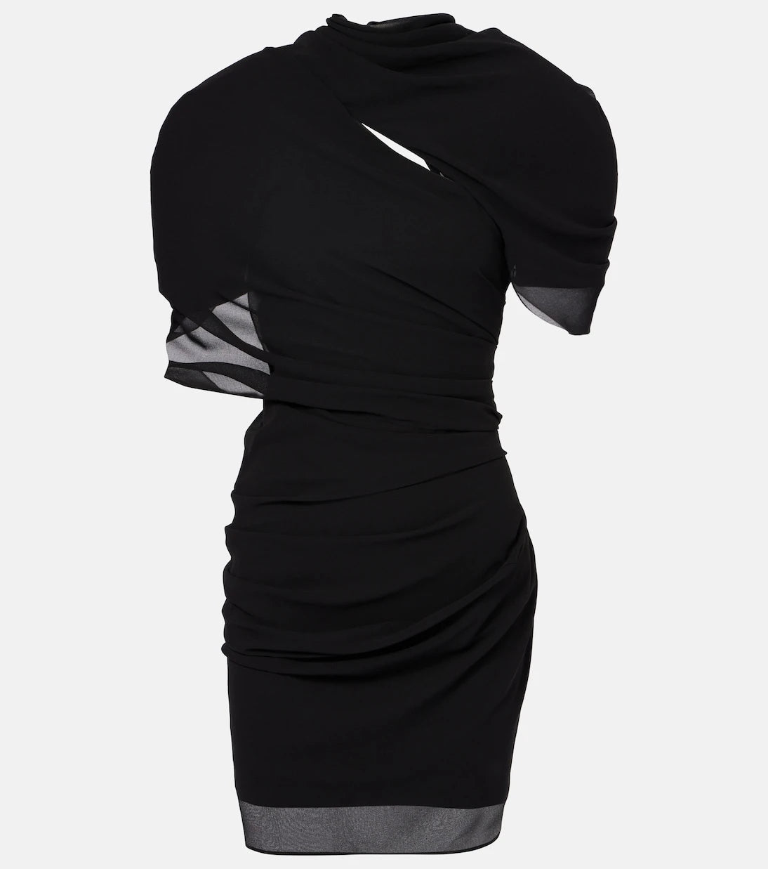 Jacquemus - Castagna draped chiffon minidress