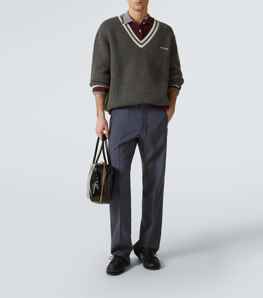 Miu Miu - Ribbed-knit wool and cashmere sweater