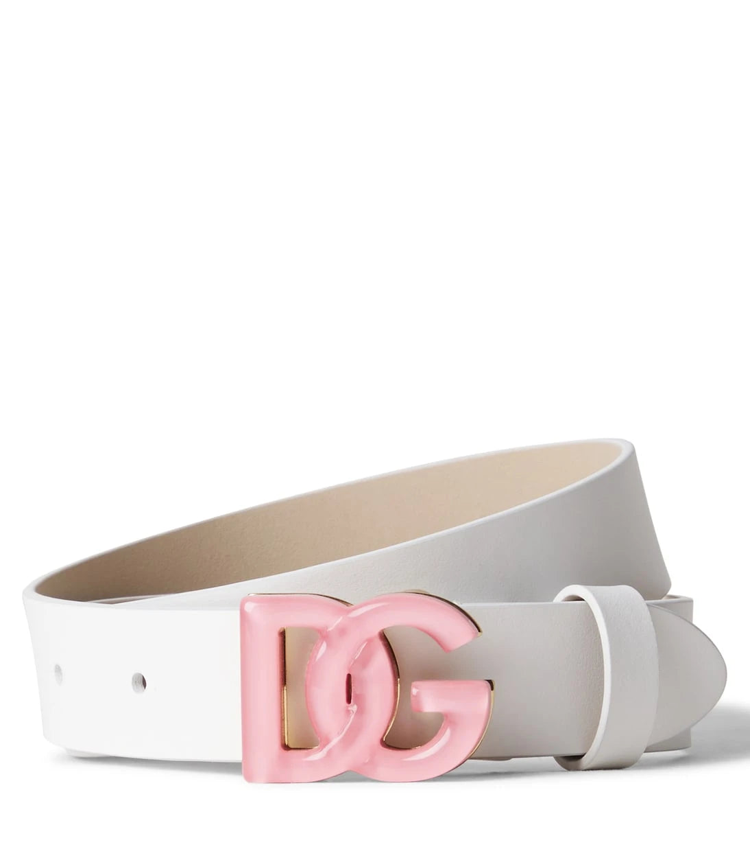 Dolce&Gabbana Kids - حزام DG الجلدي