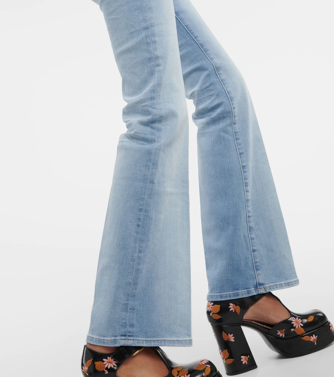 AG Jeans - Embroidered flared jeans