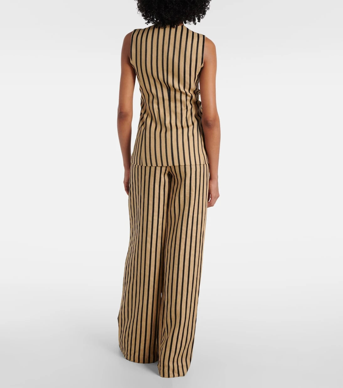 Max Mara - Rodeo striped linen and cotton-blend top