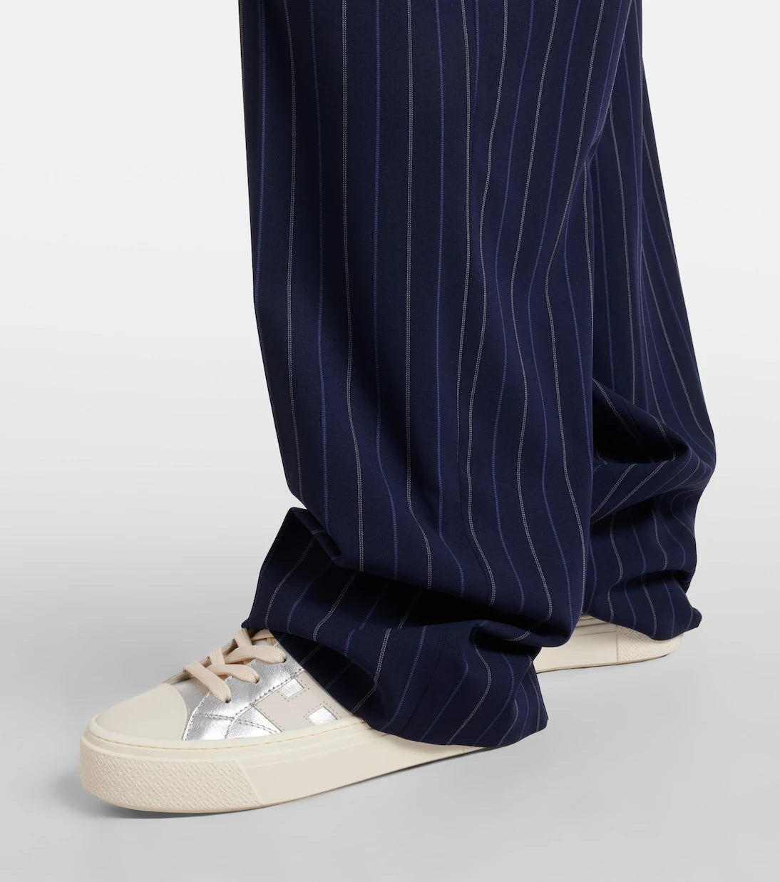 Hogan - Crosswind metallic leather sneakers